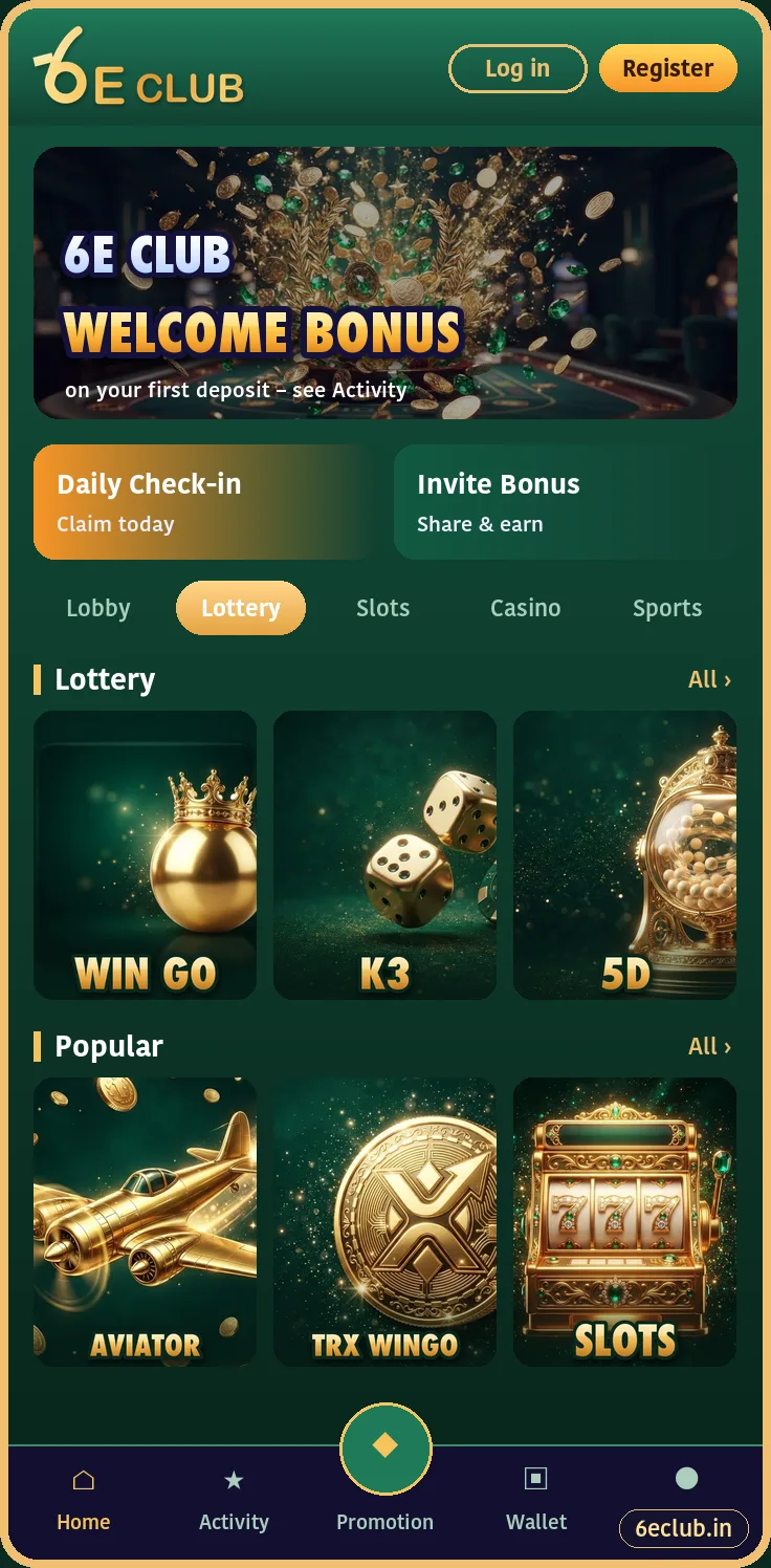 6E Club game lobby